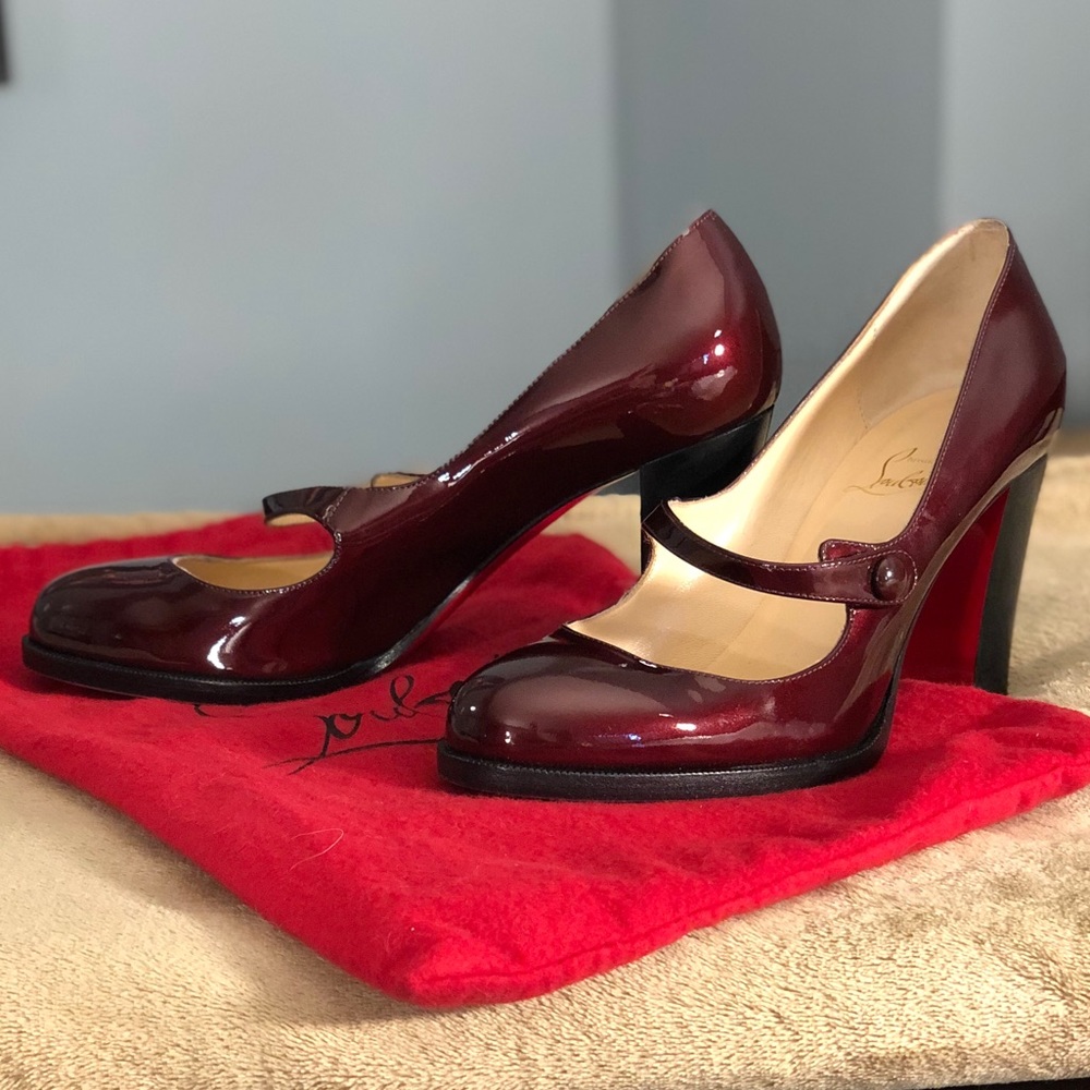 NIB Louboutin Top Street 85 Red Metallic EU38(7.5)